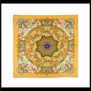 Vintage Hermes Luna Park Scarf, 1993